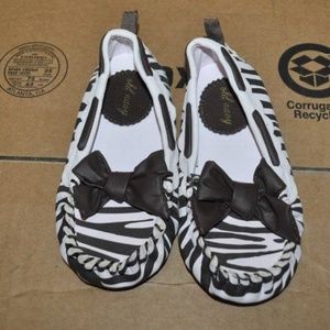 Baby Girls Moccasins Old Navy 2 Brown White Zebra Slip On Infant Girls Shoes
